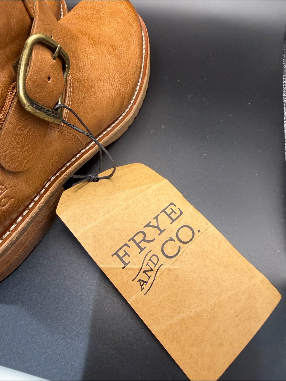 NWT Women’s FRYE AND CO. Chensee Short Boot Size 8 / Saddle - Picture 11 of 11
